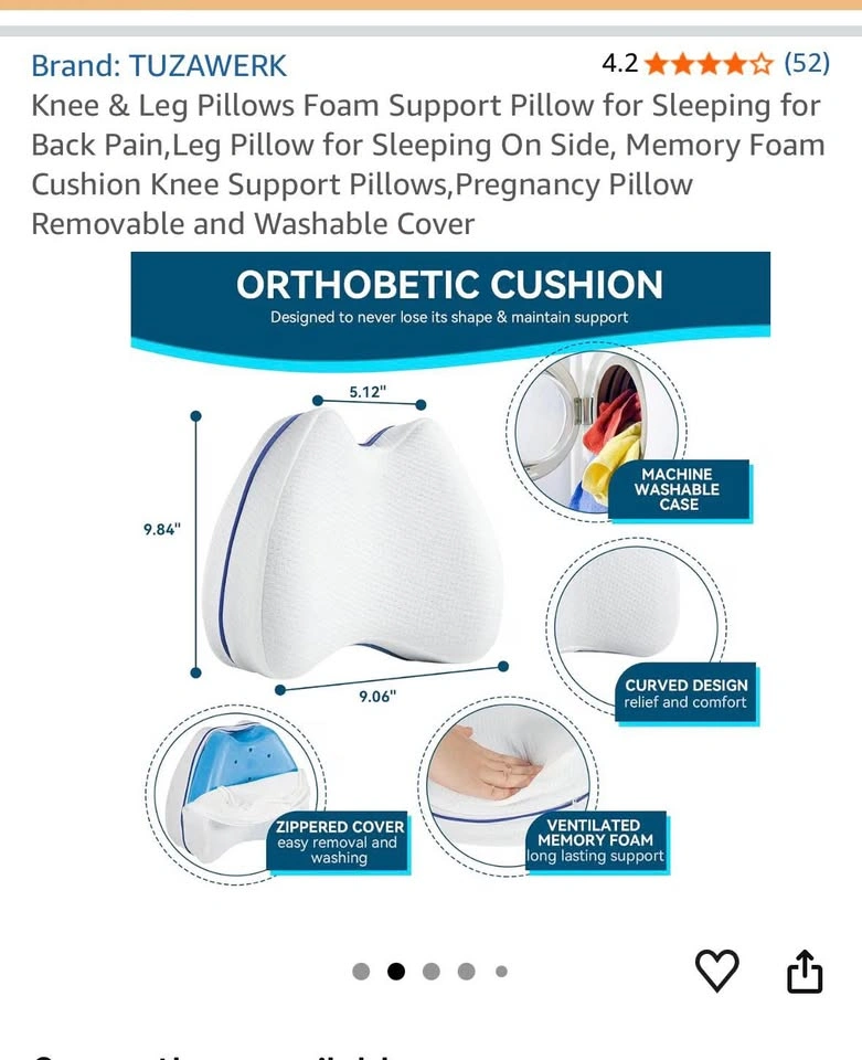 Orthopaedic support cushion for knees, legs or spine - photo 3
