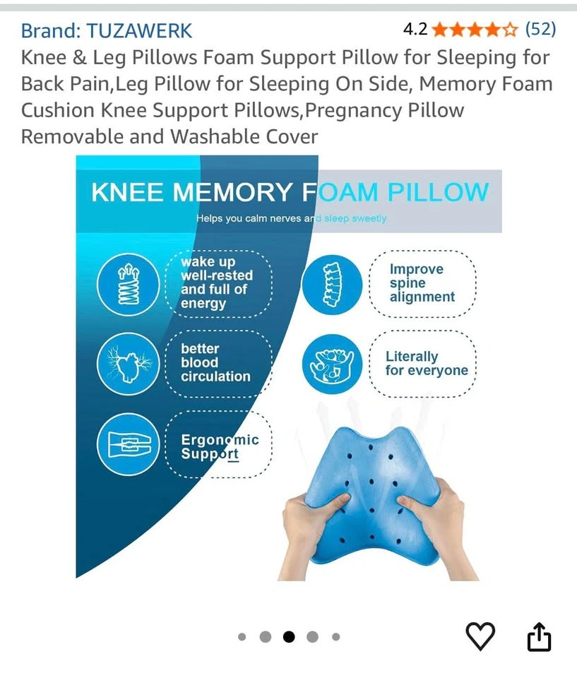 Orthopaedic support cushion for knees, legs or spine - photo 4