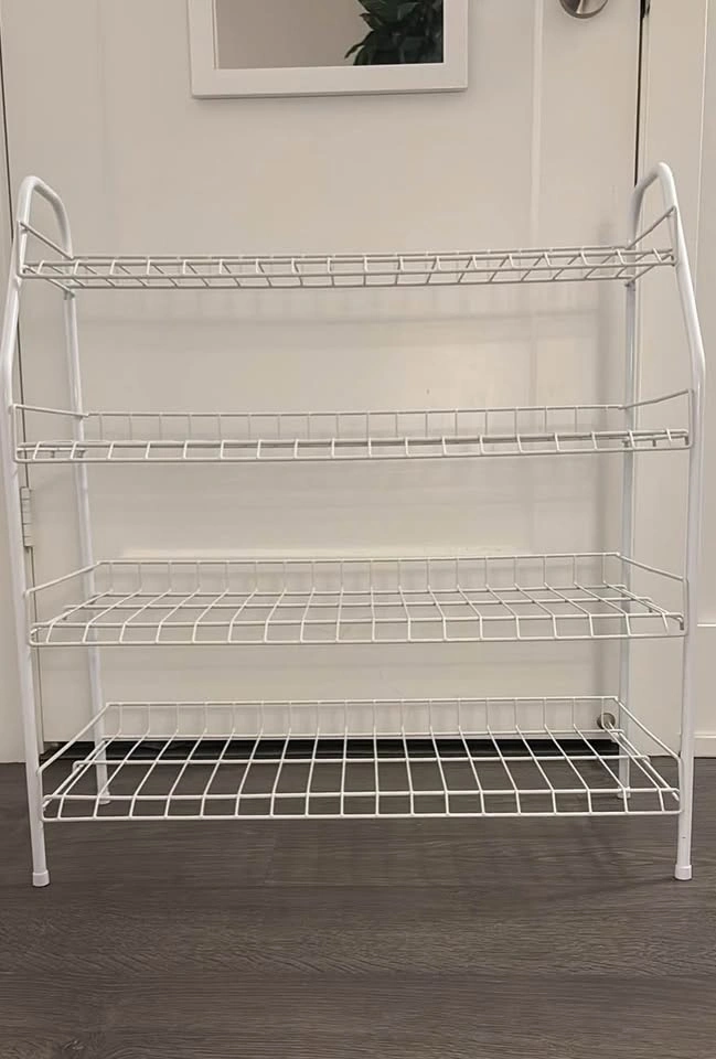 White 4-Tier Shoe Rack - photo 2