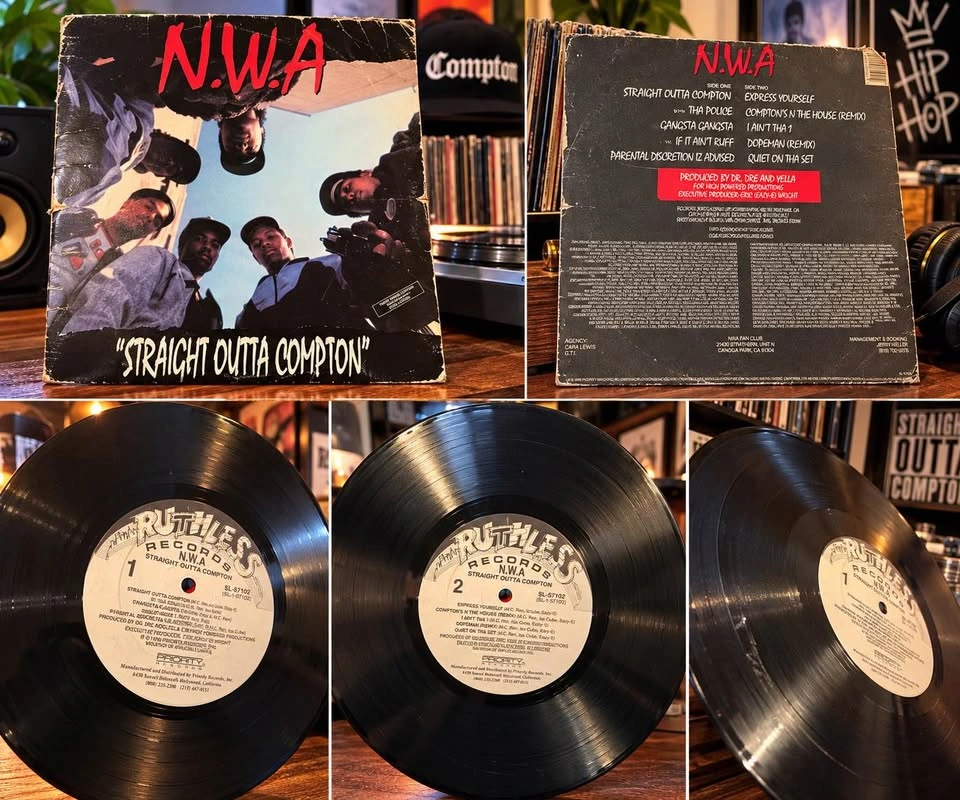 N.W.A. – Straight Outta Compton Vinyl LP – Ruthless Records - photo 3