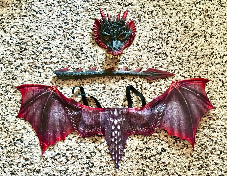 Dragon Costumes - tail, mask, bendable wings - photo 3