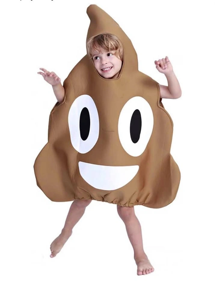 Happy Poop emoji kids Halloween costume - Ages 12 and under