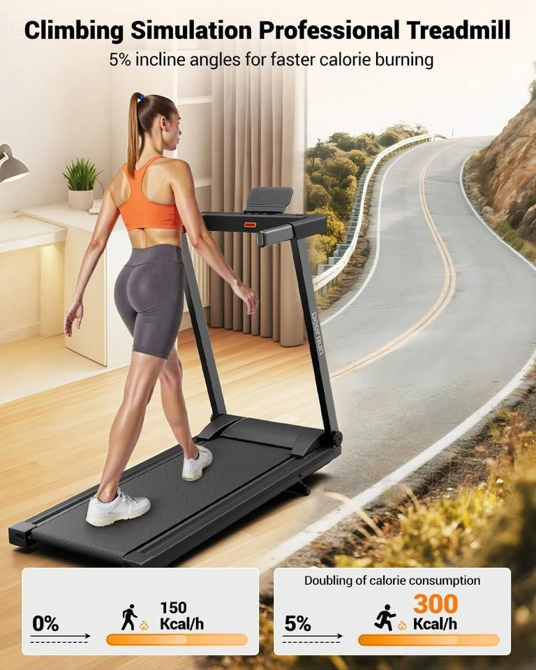 DeerRun Treadmill 3.5 HP, 350lbs Capacity, Incline & Smart App - photo 2