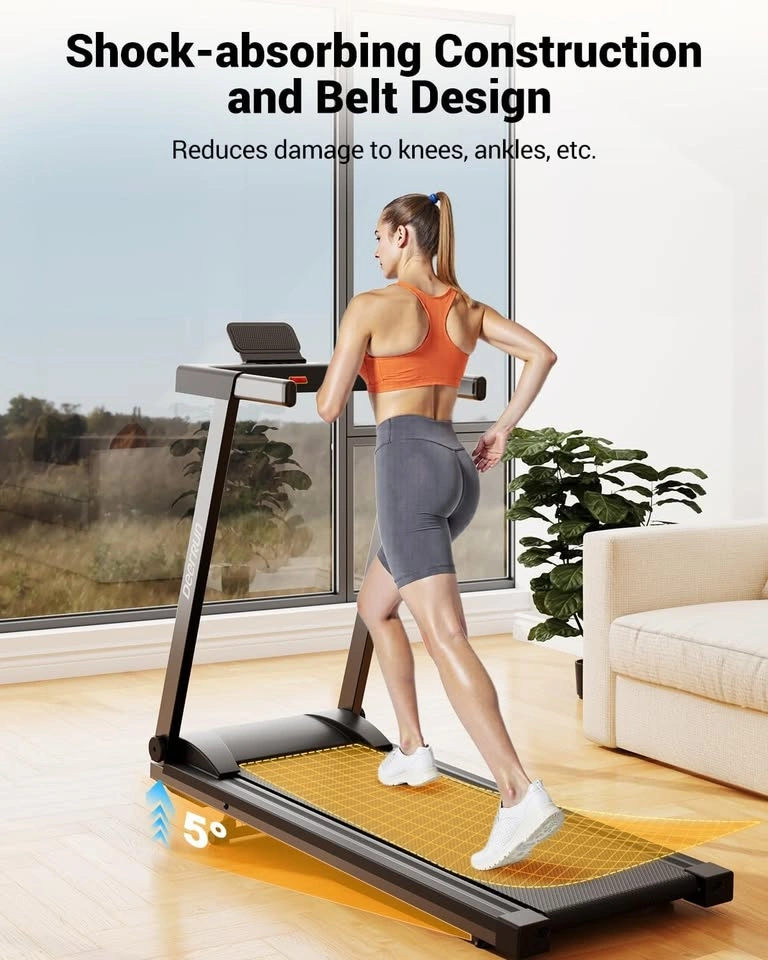 DeerRun Treadmill 3.5 HP, 350lbs Capacity, Incline & Smart App - photo 4