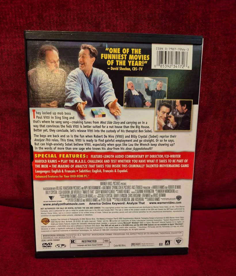 2 DVDs Analyze This & Analyze That, widescreen - photo 2