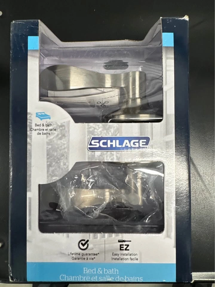 Schlage Accent Satin Nickel Hall/Closet Door Handle Lever - photo 3