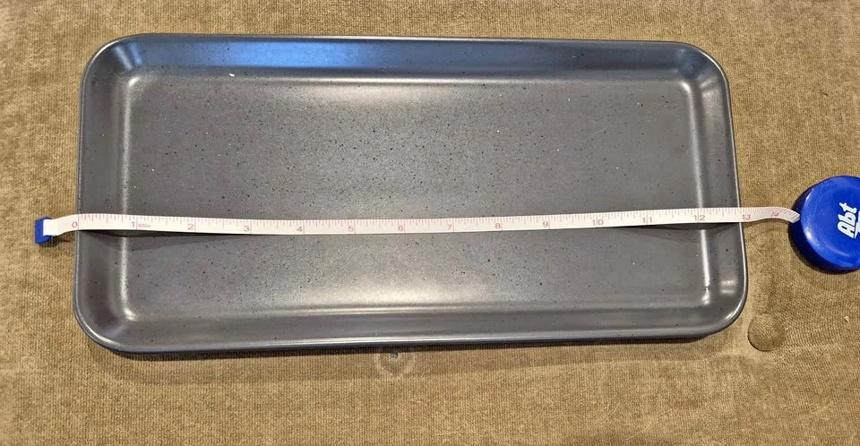 Grey ceramic IKEA tray (13X6 inches)