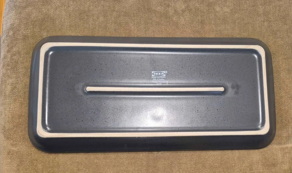 Grey ceramic IKEA tray (13X6 inches) - photo 4