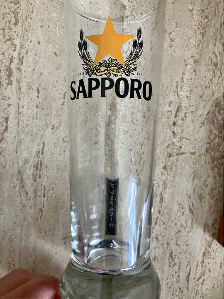 Sapporo and Asahi Beer Glasses