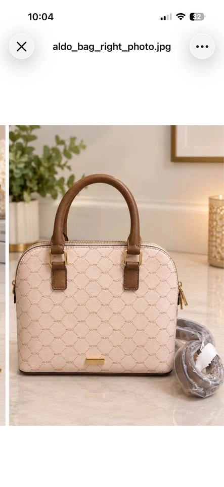 Aldo Monogram Dome Satchel Bag with Coin Purse - photo 2
