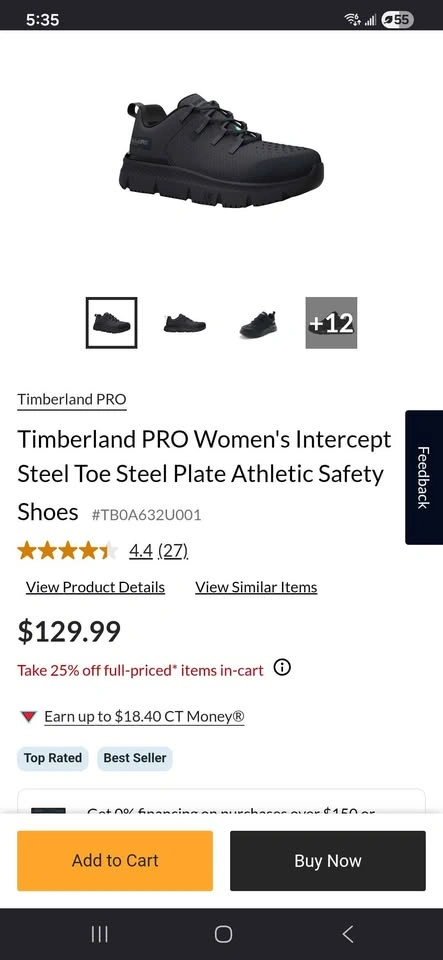 Women's Steel Toe Work Shoes (Size 10) - photo 4