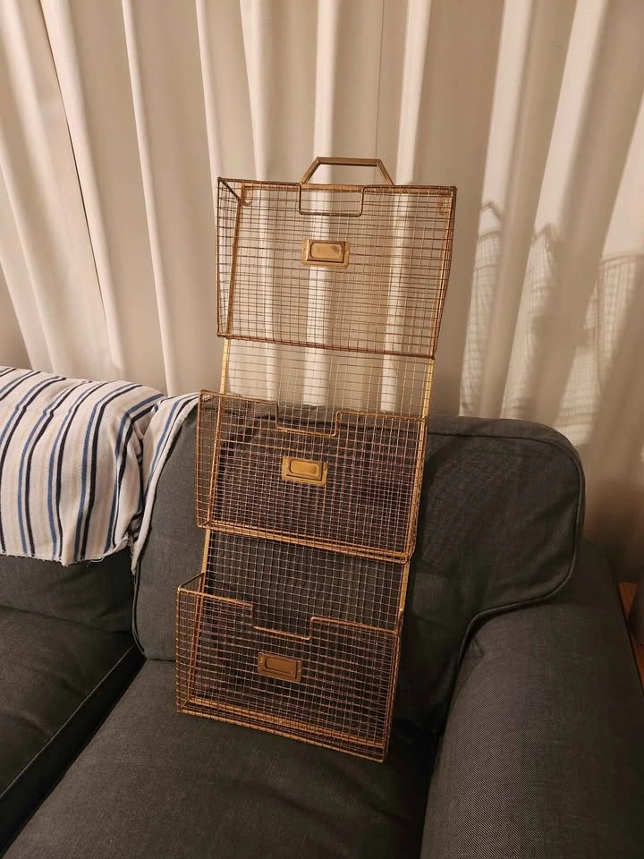 Gold Metal Letter Organizer