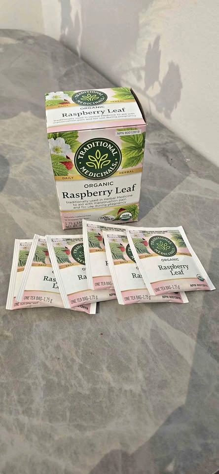 Organic Raspberry Leaf Tea — Sealed Full Pack + 6 Extra Tea Bags