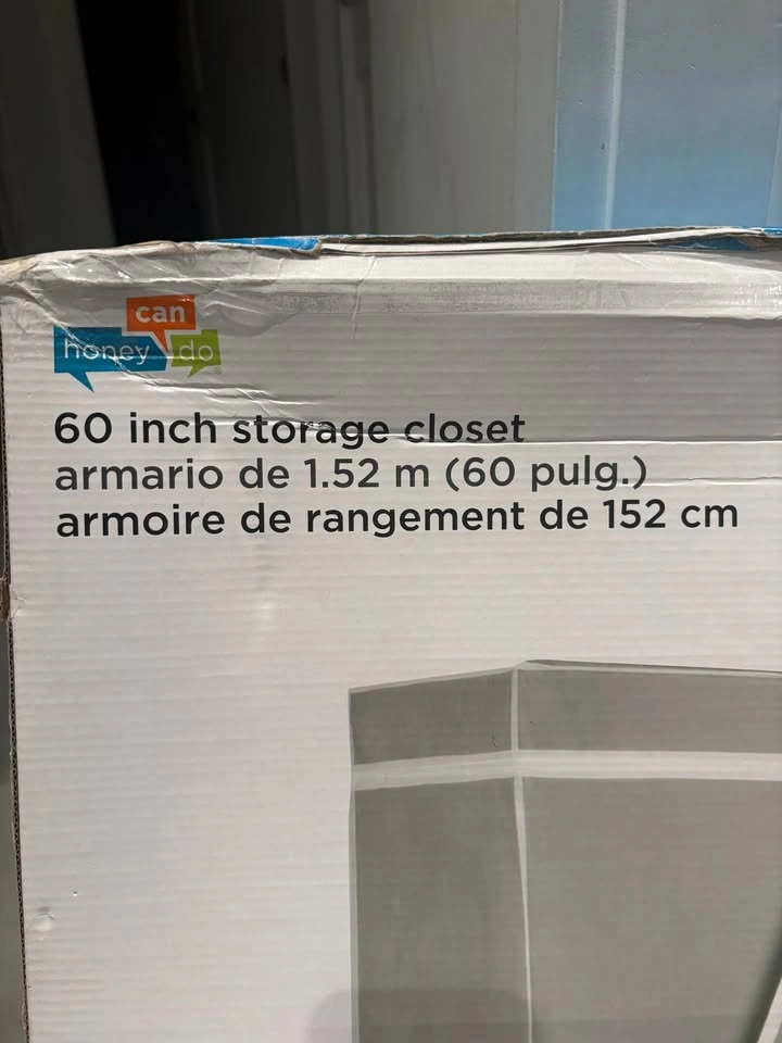 New - Honey-Can-Do Portable Closet in Grey - photo 2