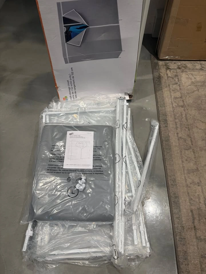 New - Honey-Can-Do Portable Closet in Grey - photo 3