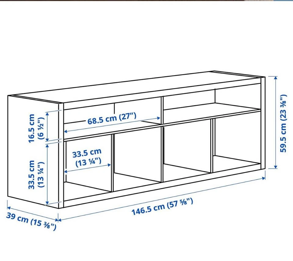 IKEA KALLAX TV Stand - photo 3