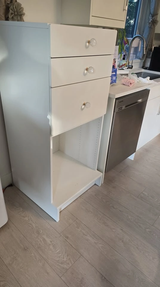 White Dresser with Drawers and Shelf SMÅSTAD / UPPFÖRA - photo 2