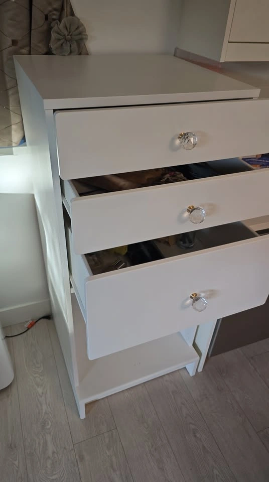White Dresser with Drawers and Shelf SMÅSTAD / UPPFÖRA - photo 4