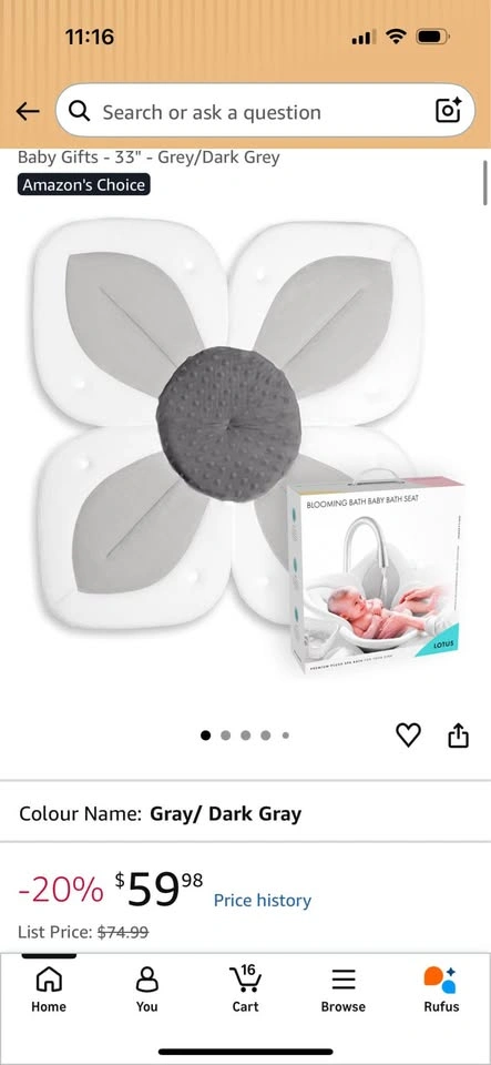 Lotus baby bath seat - photo 2