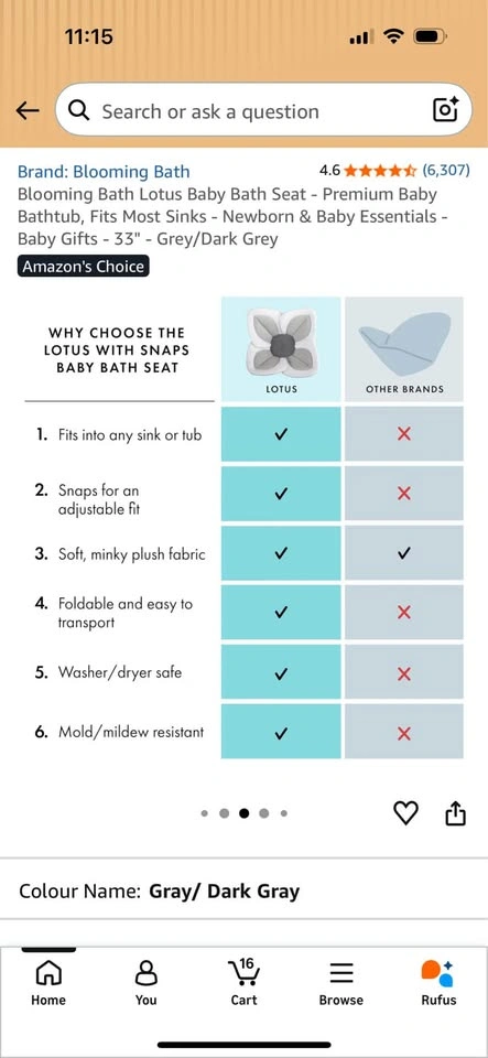 Lotus baby bath seat - photo 4