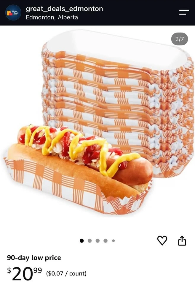 300 Pcs Paper Hot Dog Trays - photo 2
