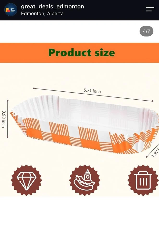 300 Pcs Paper Hot Dog Trays - photo 3