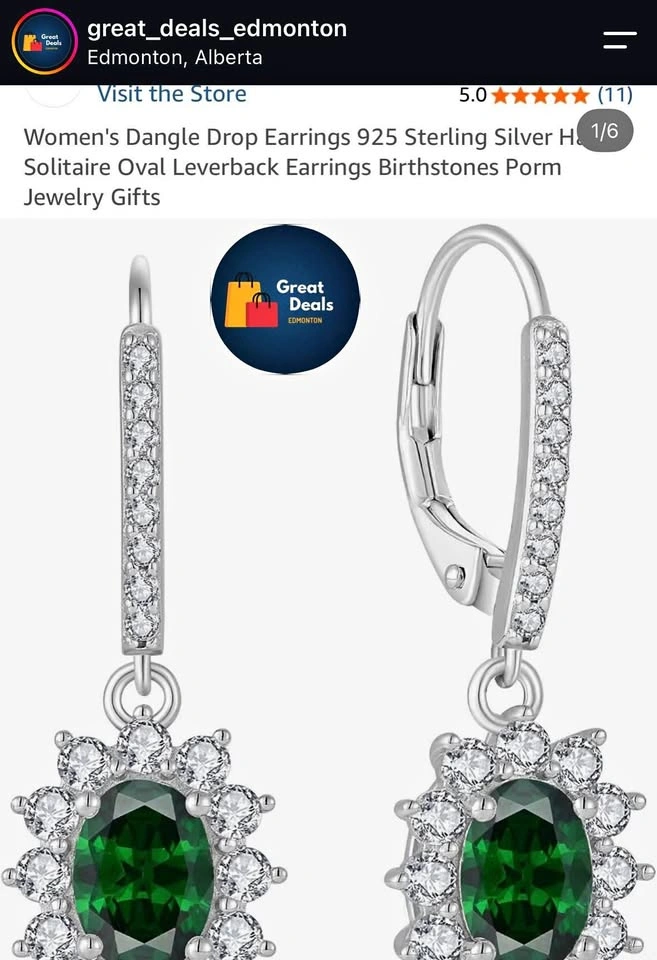 Raymard Design- Dangle Drop Earrings 925 Sterling Silver
