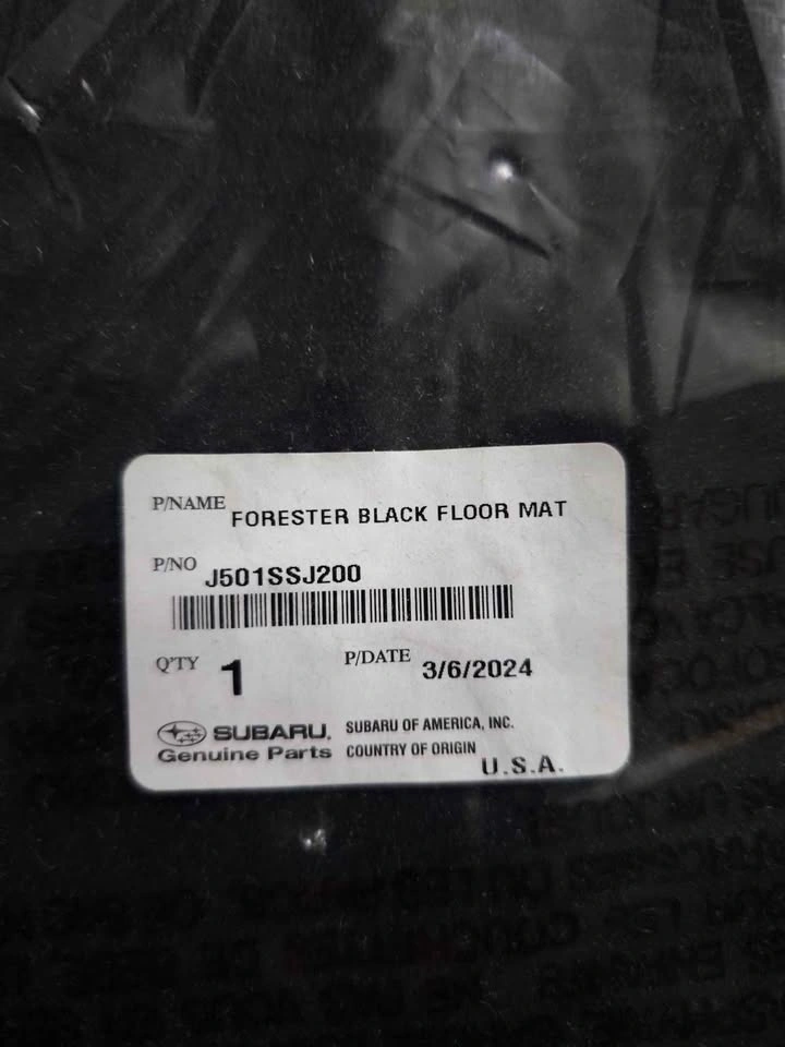 Brand new OEM Subaru Forester Black Summer Floor Mats - photo 2
