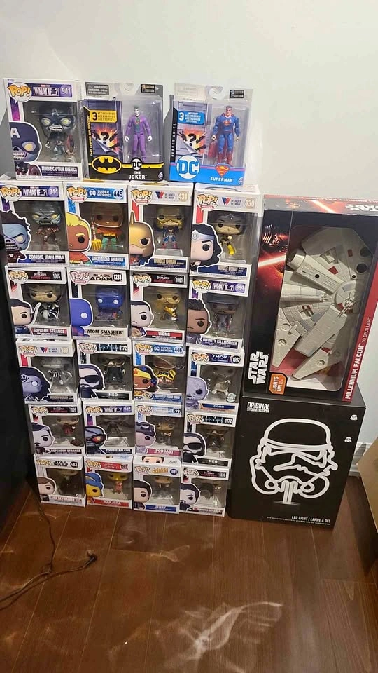 Funko Pop, DC Figures, and Star Wars 3D Deco Light Collection