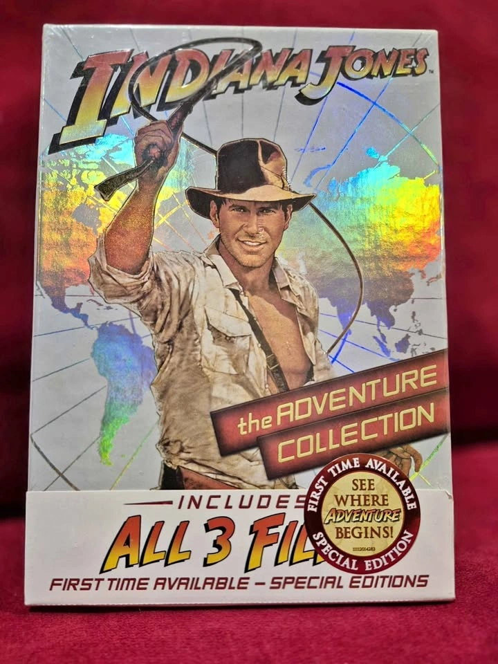 NEW- 3 Indiana Jones films DVD