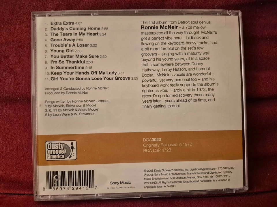NEW - Ronnie McNair, Funk/soul CD - photo 2