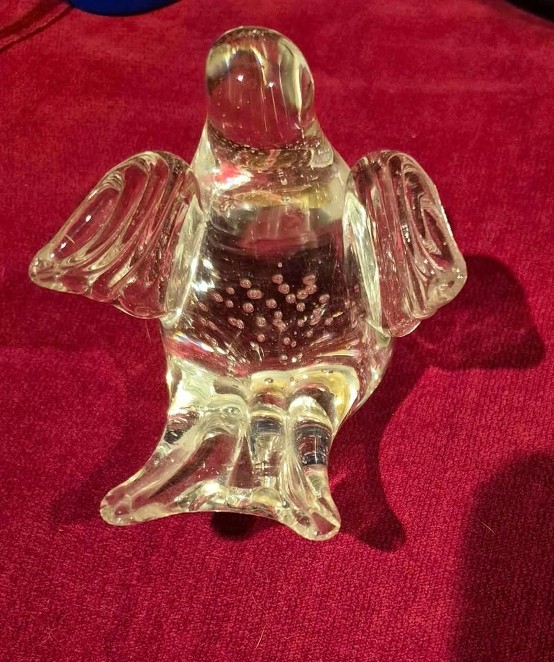 Glass bird with bubbles, 3 inches high (Skokie) - photo 3
