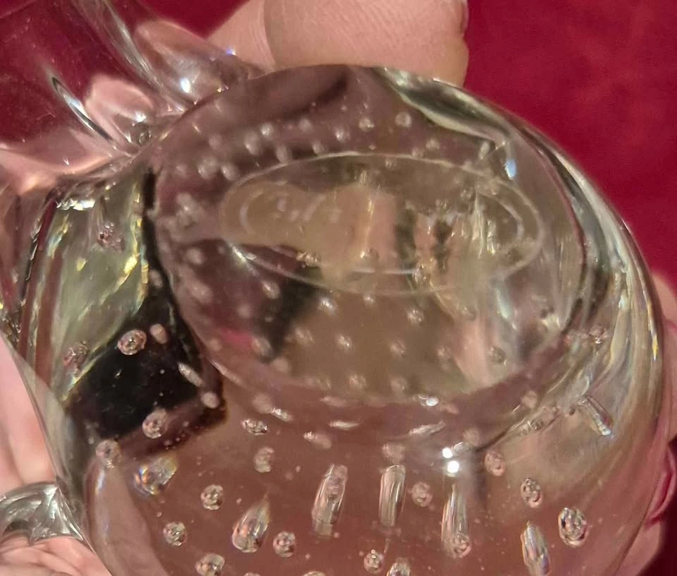 Glass bird with bubbles, 3 inches high (Skokie) - photo 4