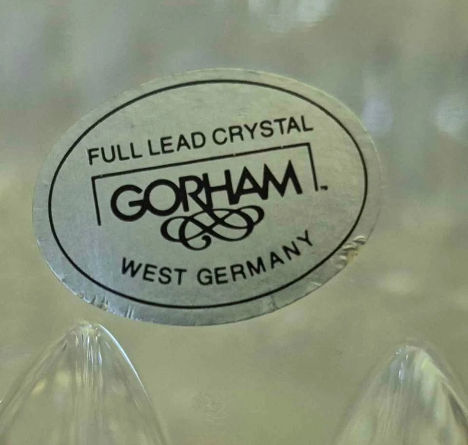 7.5 inch Althea cut Gorham lead crystal bowl with smooth chip - photo 4