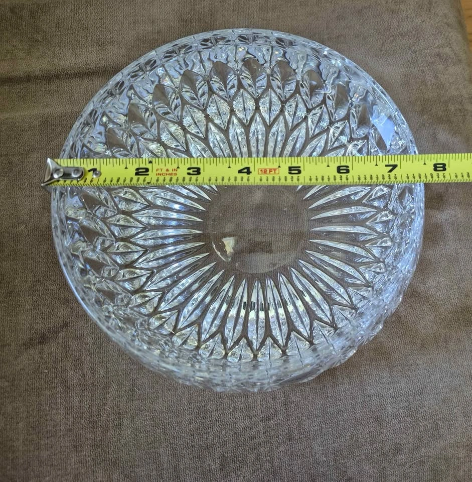 7.5 inch Althea cut Gorham lead crystal bowl with smooth chip - photo 5