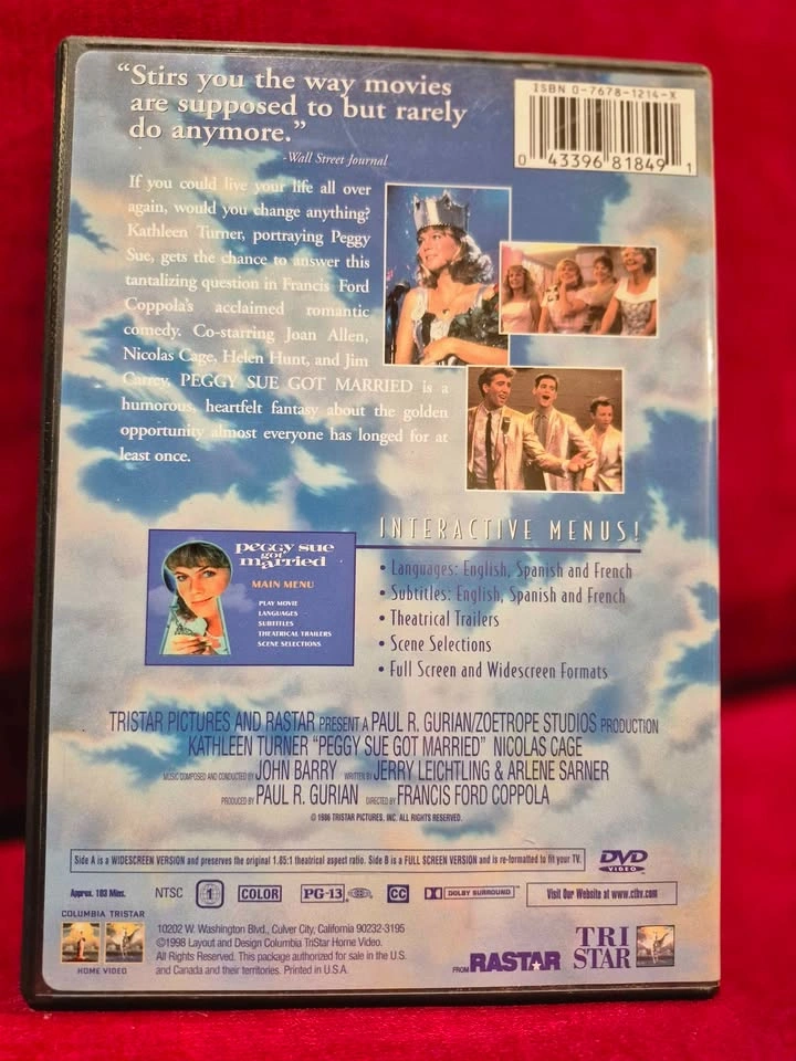Peggy Sue got married DVD - photo 2