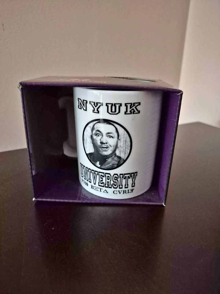 NEW- Three Stooges Curly mug (Skokie)