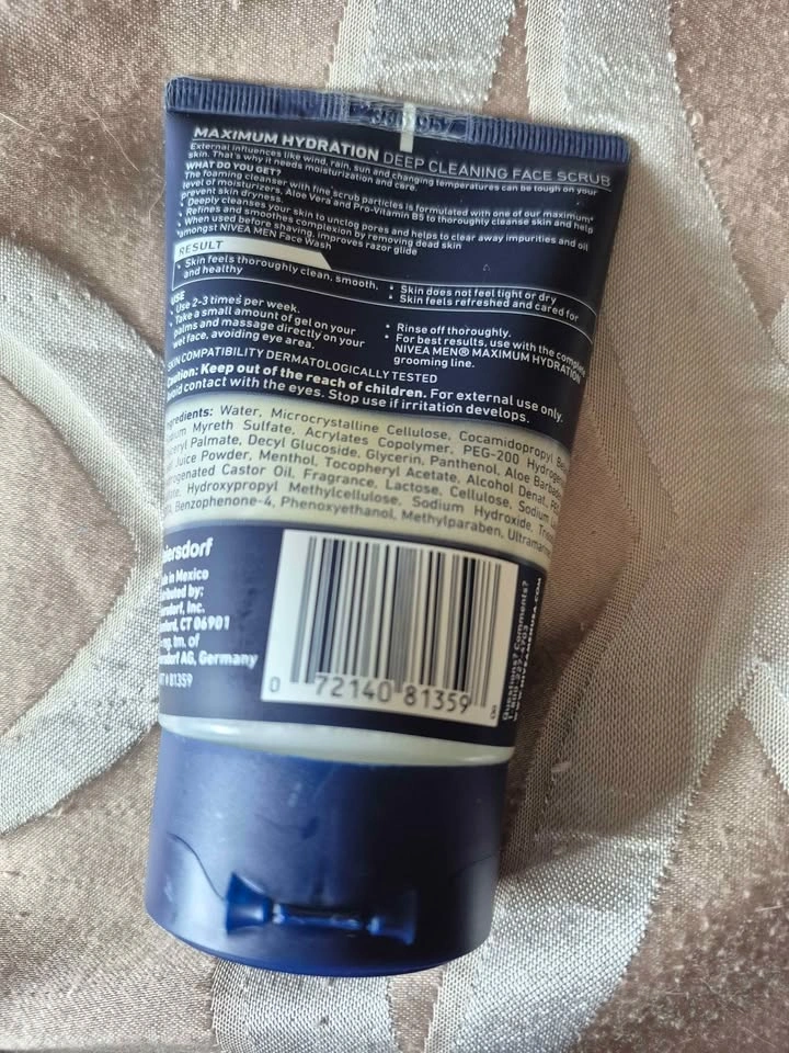 NEW- Nivea Men, deep cleaning face scrub (Skokie) - photo 2