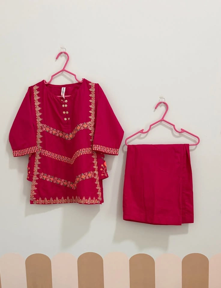 Beechtree kids - Vibrant pink kurta set 💗 - photo 2