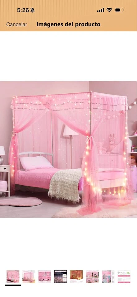 Complete Pink Twin Princess Bedroom Set
