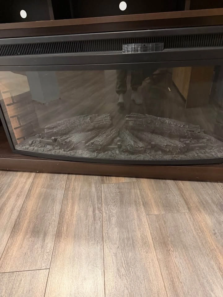 Tv stand with electric fireplace - photo 3