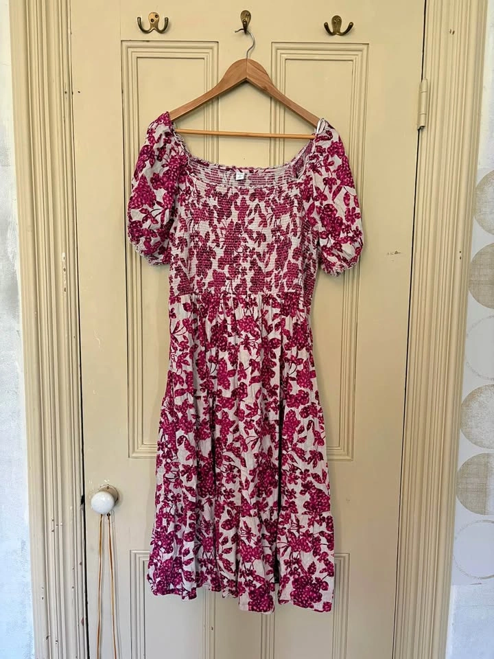 Old Navy XL Smocked Floral Midi Dress