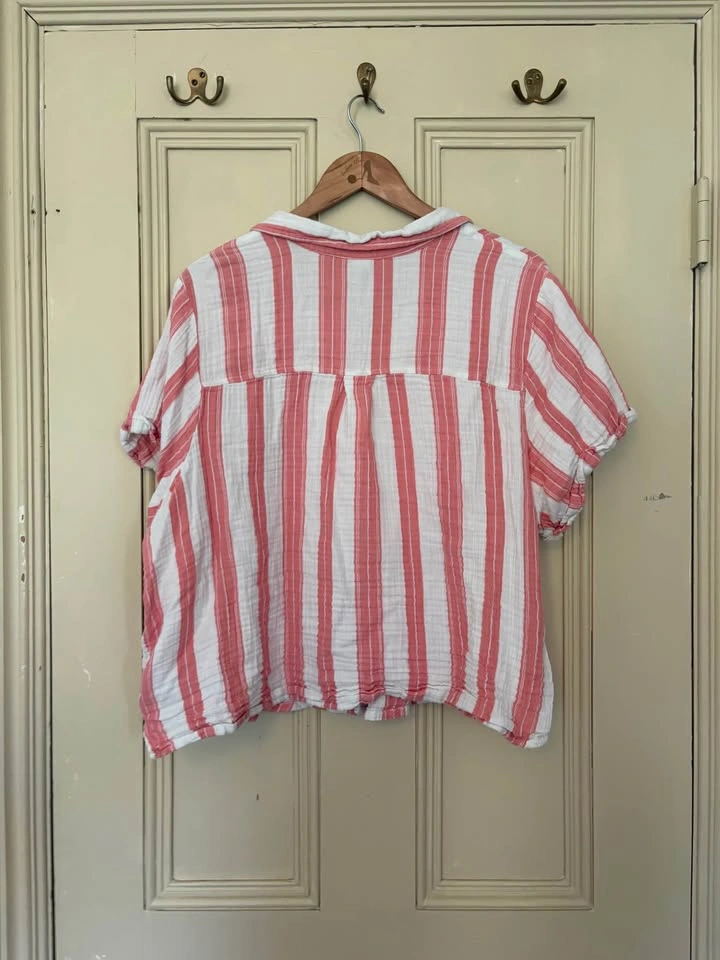 Old Navy 3X Striped Short Sleeve Button-Down Shirt - photo 5