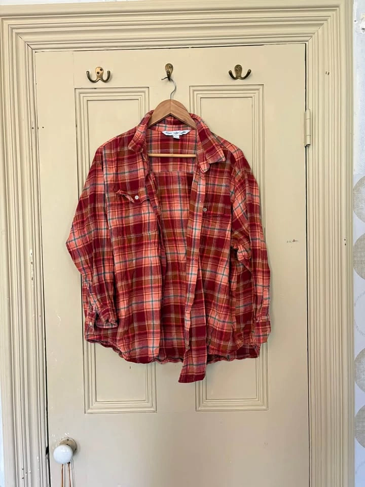 Old Navy The Boyfriend Shirt Flannel XXL