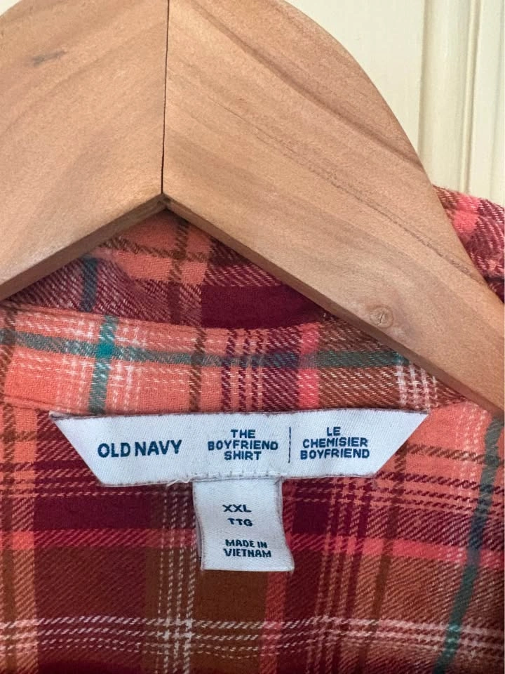 Old Navy The Boyfriend Shirt Flannel XXL - photo 2