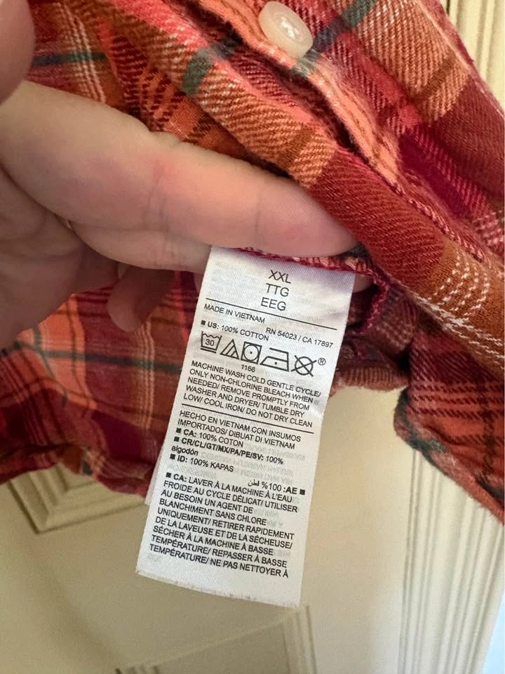 Old Navy The Boyfriend Shirt Flannel XXL - photo 3