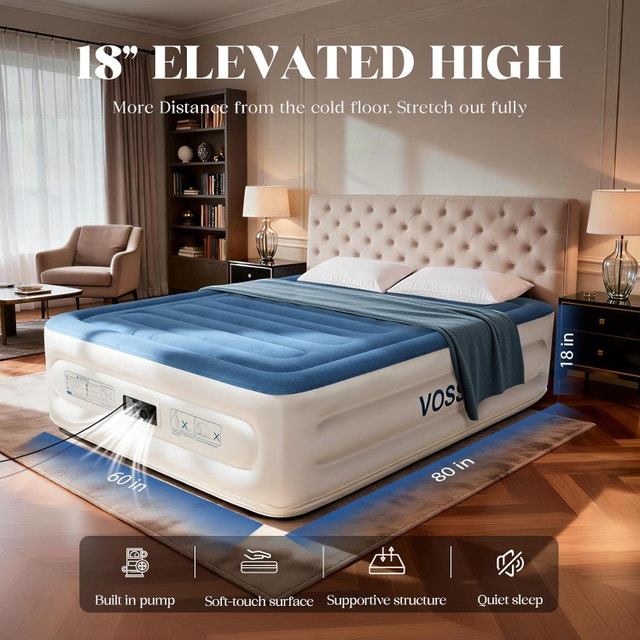 Never Used Air Mattress Queen with Built in Pump - photo 2