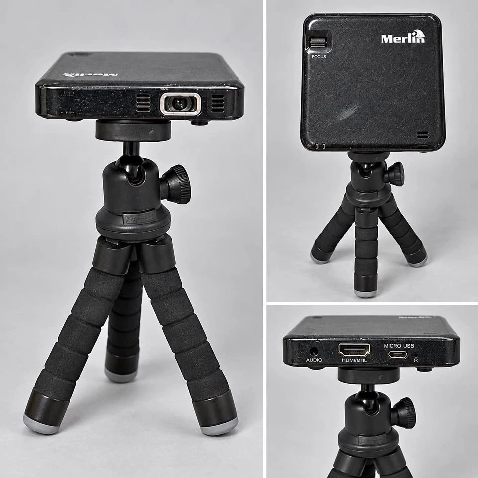 Merlin Pocket Projector with Tripod Stand