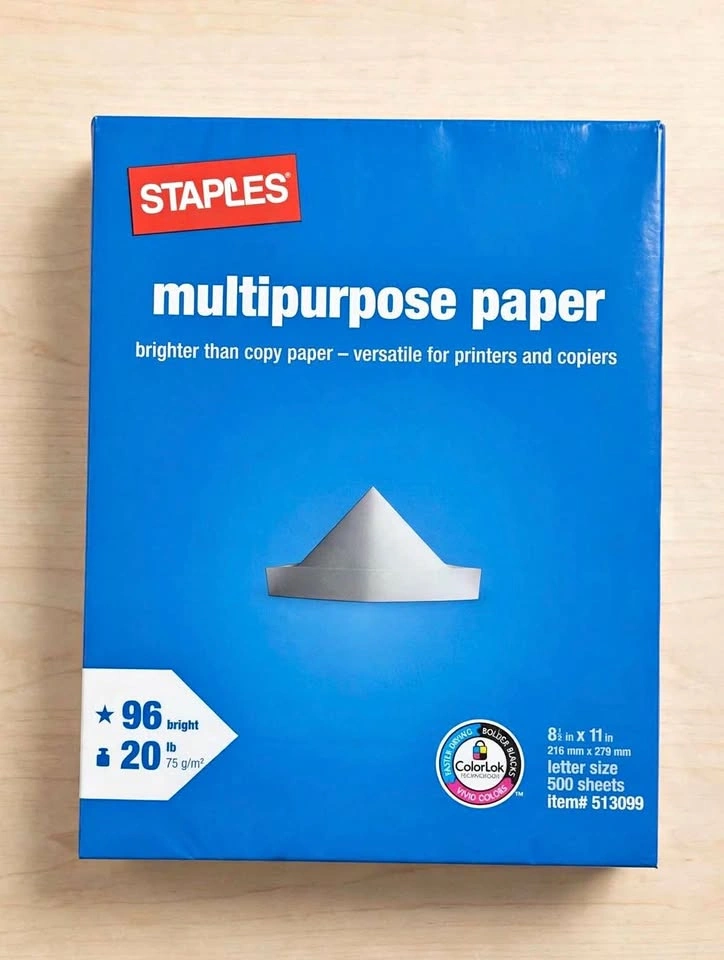 Brand New HP & Staples Multipurpose Paper 500 Sheets Each - Seal