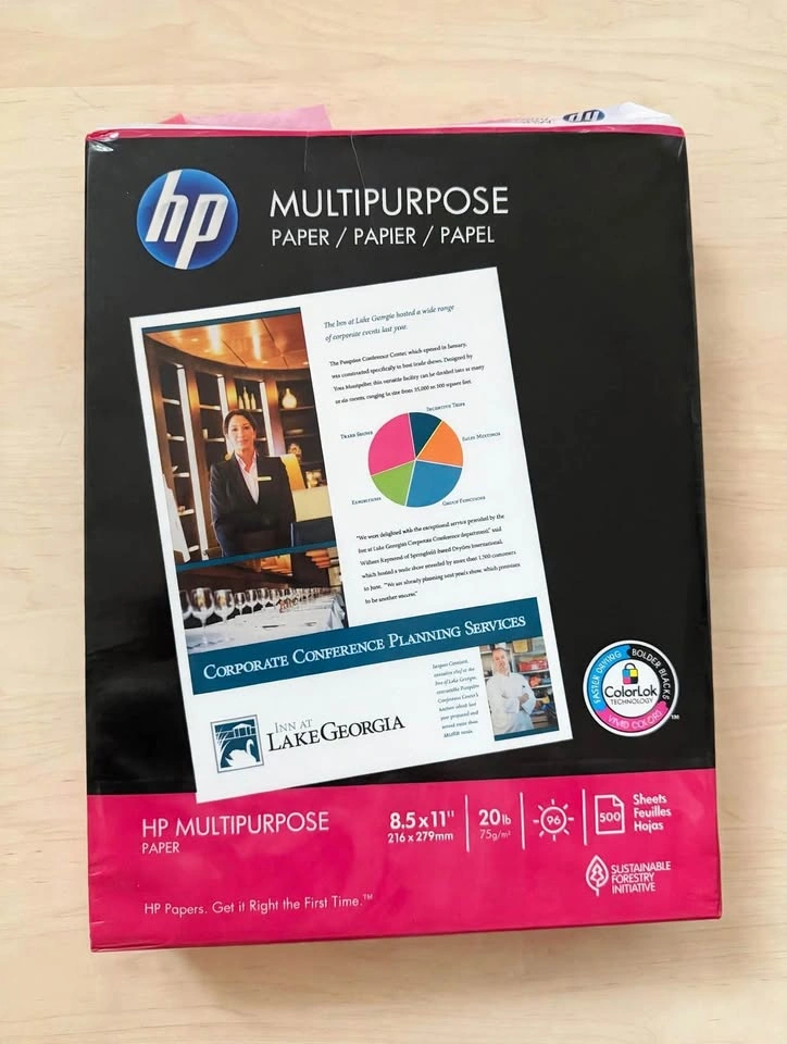 Brand New HP & Staples Multipurpose Paper 500 Sheets Each - Seal - photo 2